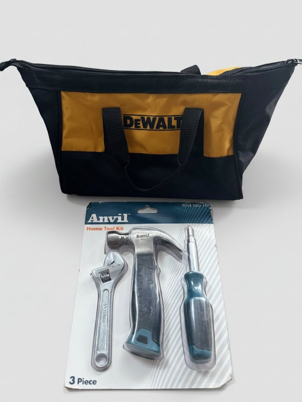 DeWalt Tool Bag & Anvil 3-Pc Hand Tool Kit Bundle
